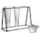 Hello Honey® Bloomingville 9" Test Tube Vases in Black Metal Stand
